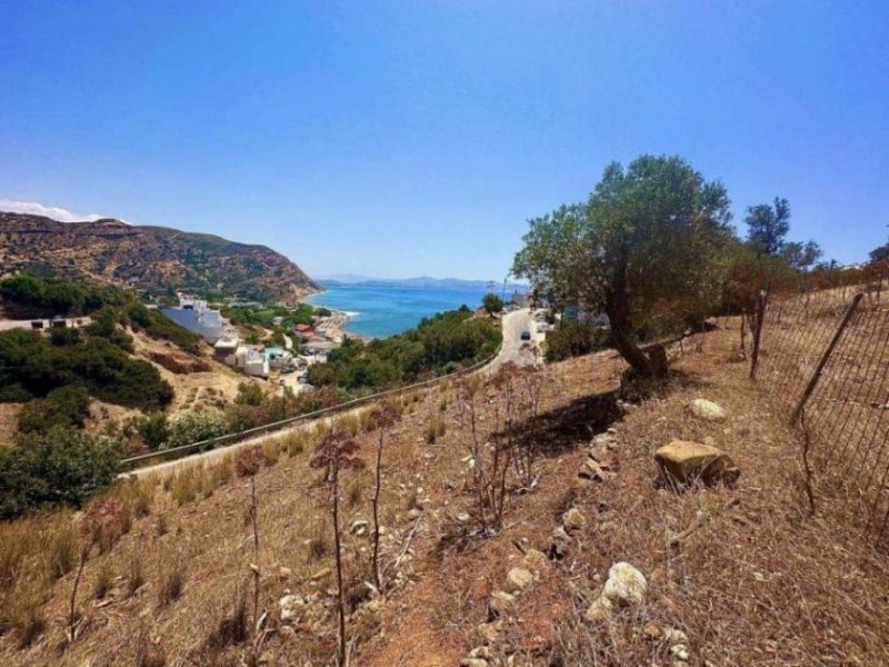 Agia Galini Kreta, Agia Galini: Erstklassiges Grundstück mit Meerblick zu verkaufen Grundstück kaufen